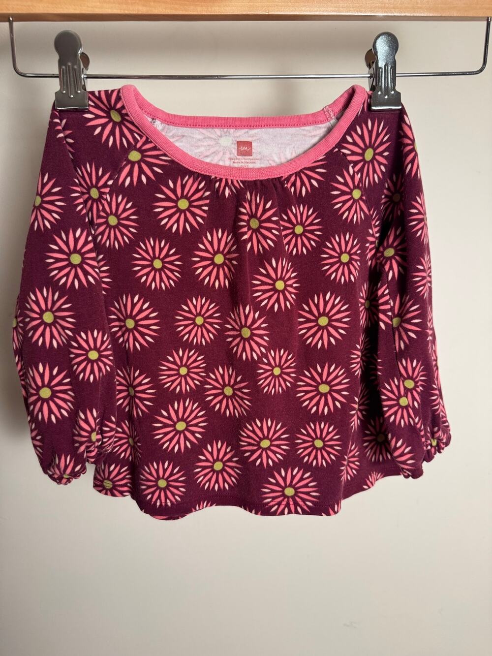 Size 2T Tea Collection 100% Cotton Long Sleeve Tee
